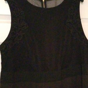 Ashley Graham Dresses - Mesh and lace embellished sheath Ashley Graham Dresses - Mesh and lace embellished sheath